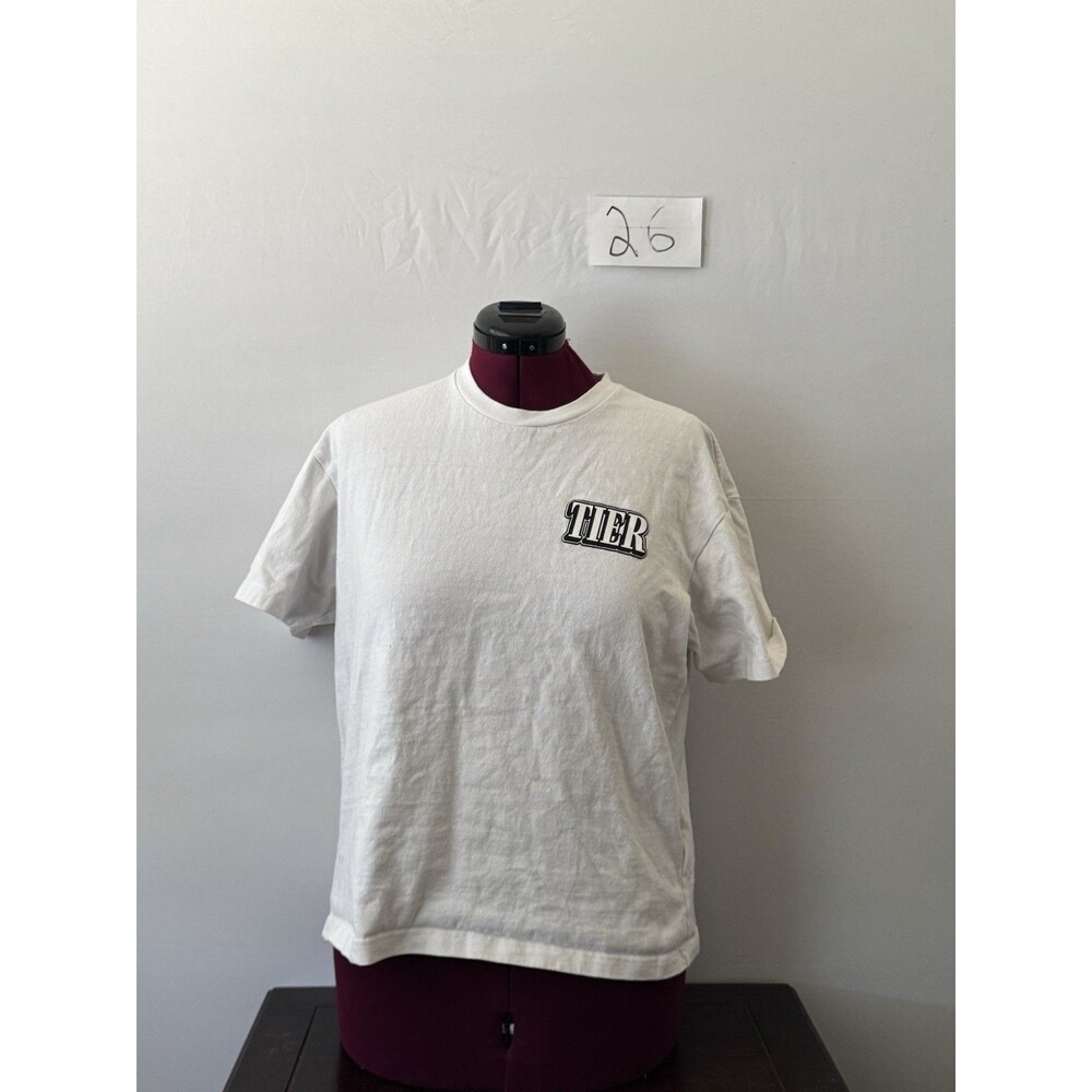 Tier Art Never Dies White Logo T Shirt Mens Size L Streetwear Graphic Tee